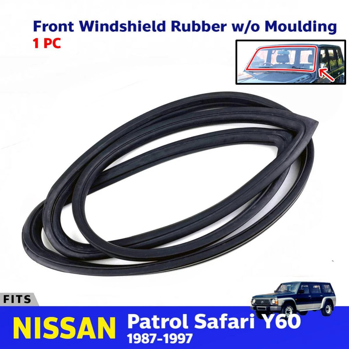 Front Windshield Rubber w/o Moulding Fits Nissan Patrol Safari Y60 Y61 1987-97