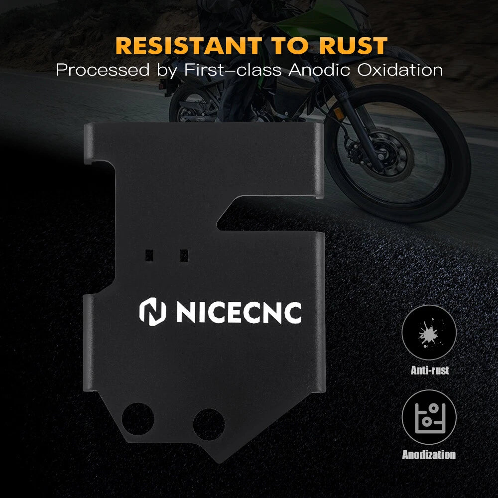 Aluminum Battery Cover Guard Kit for Kawasaki KLR650 (2008-2018)