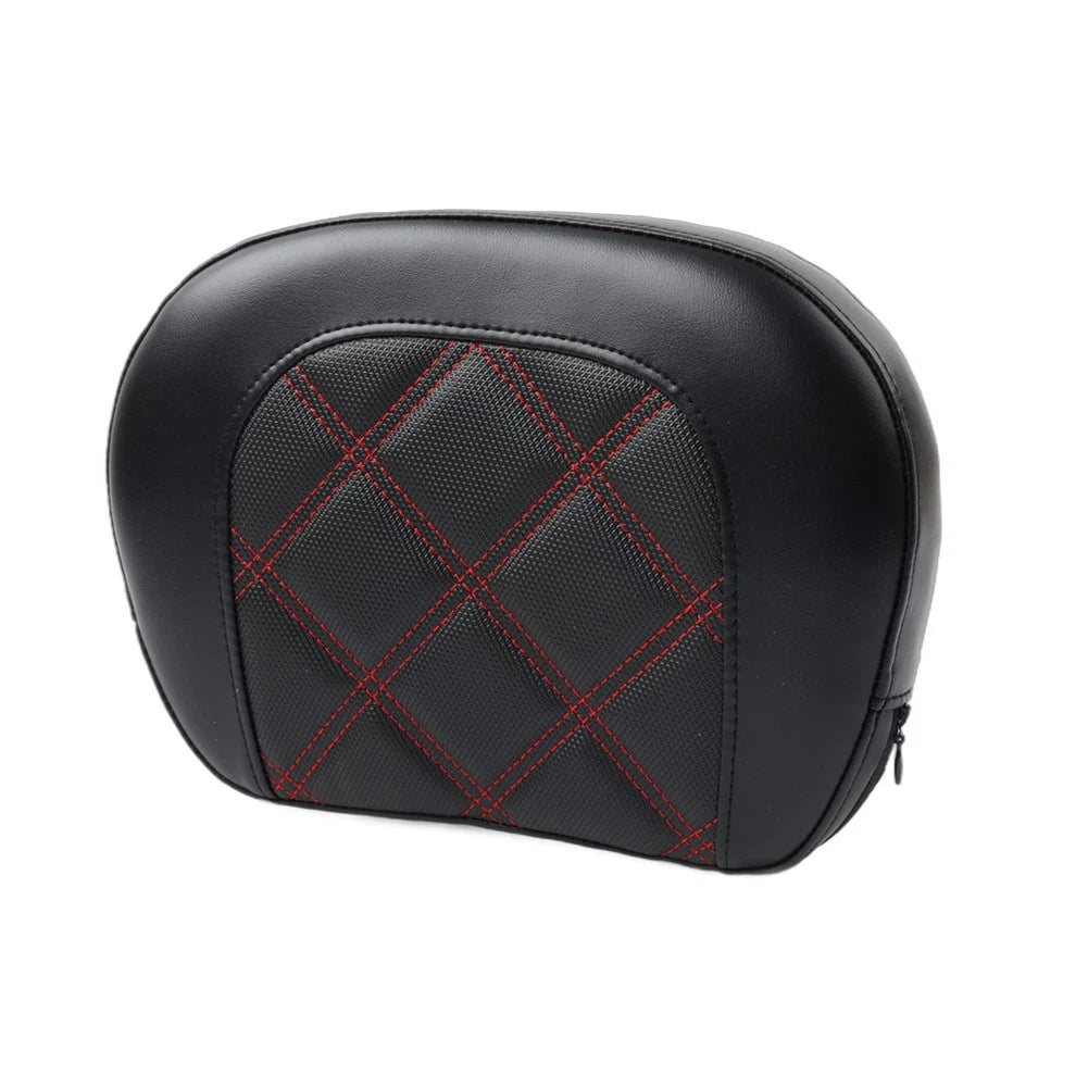 Red Stitching Sissy Bar Backrest Pad for Harley Electra Glide (2014-2023)