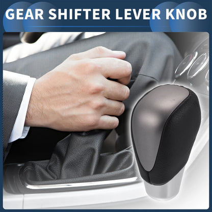 Gear Shifter Knob Faux Leather Black for Toyota Alphard 200 Series (2008–2015)