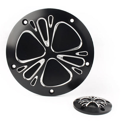Black Clutch Timer & Point Covers for Harley Dyna, Softail, Sportster
