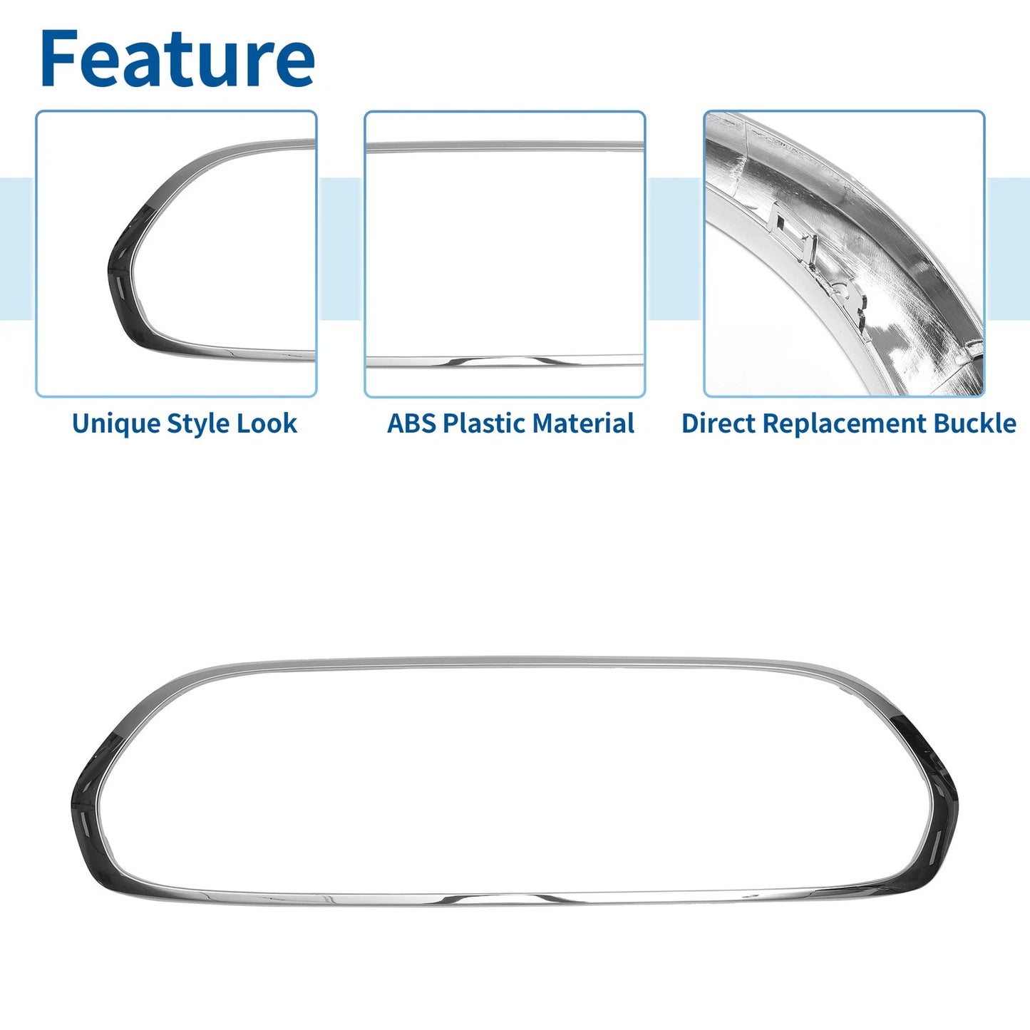 Front Lower Grille Trim for MINI F55 (2014-2021) Chrome Silver Tone