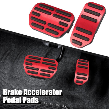Red Brake Accelerator Foot Pedal Cover for Toyota Corolla RAV4 (2014–2018)