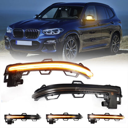 2x Dynamic LED Side Mirror Turn Signal for BMW X3 G01 X4 G02 X5 G05 X6 G06