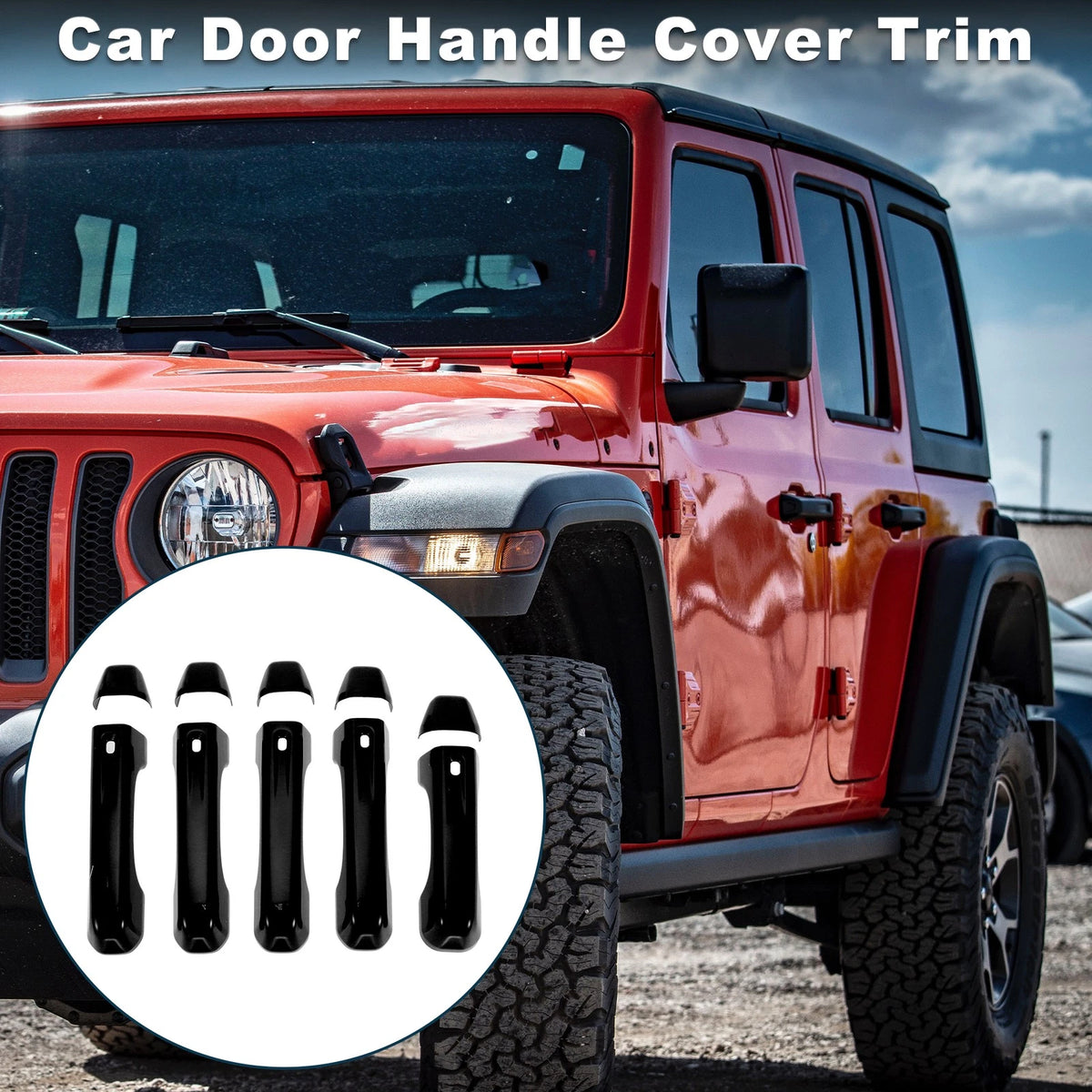 Door Handle Cover Trim for Jeep Wrangler JL JLU (2018-2023)