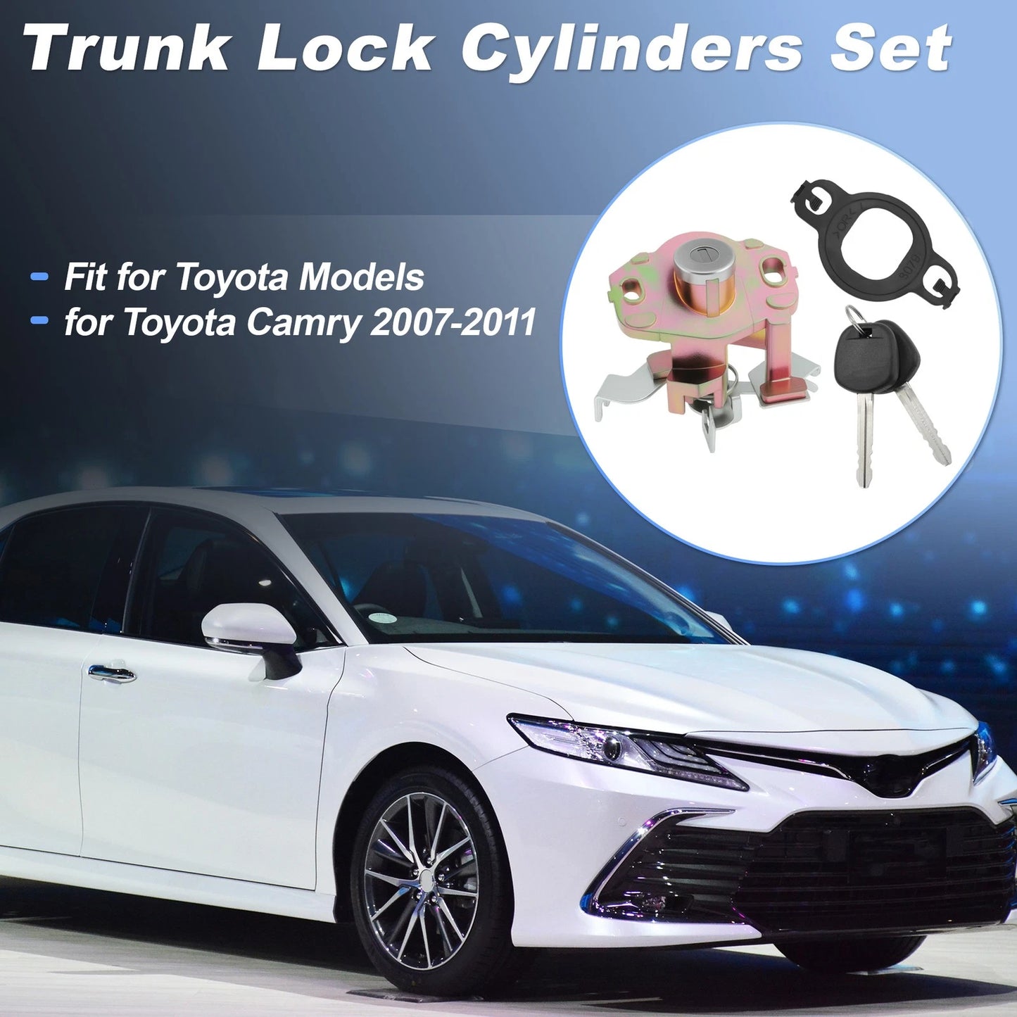 Tailgate Lock Cylinder w/ Keys for Toyota Camry (2007-2011)