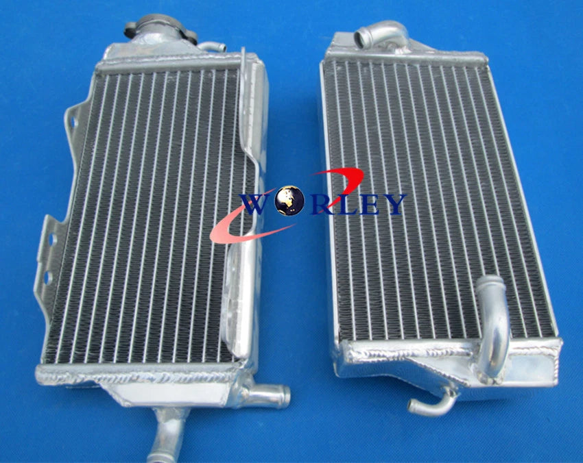 Aluminum Radiator + Red Silicone Hose for Honda CR125R (2000-2001)