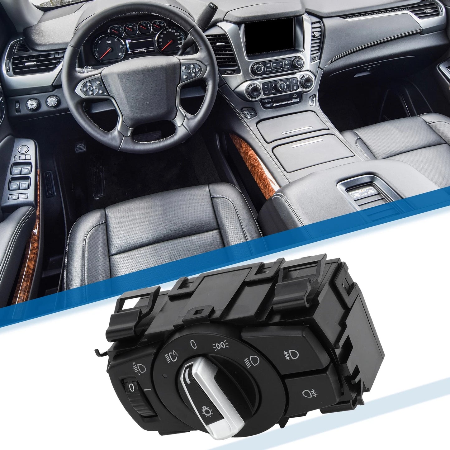 Headlight Switch Plastic Black for BMW 1 Series E82 (2007-2013)