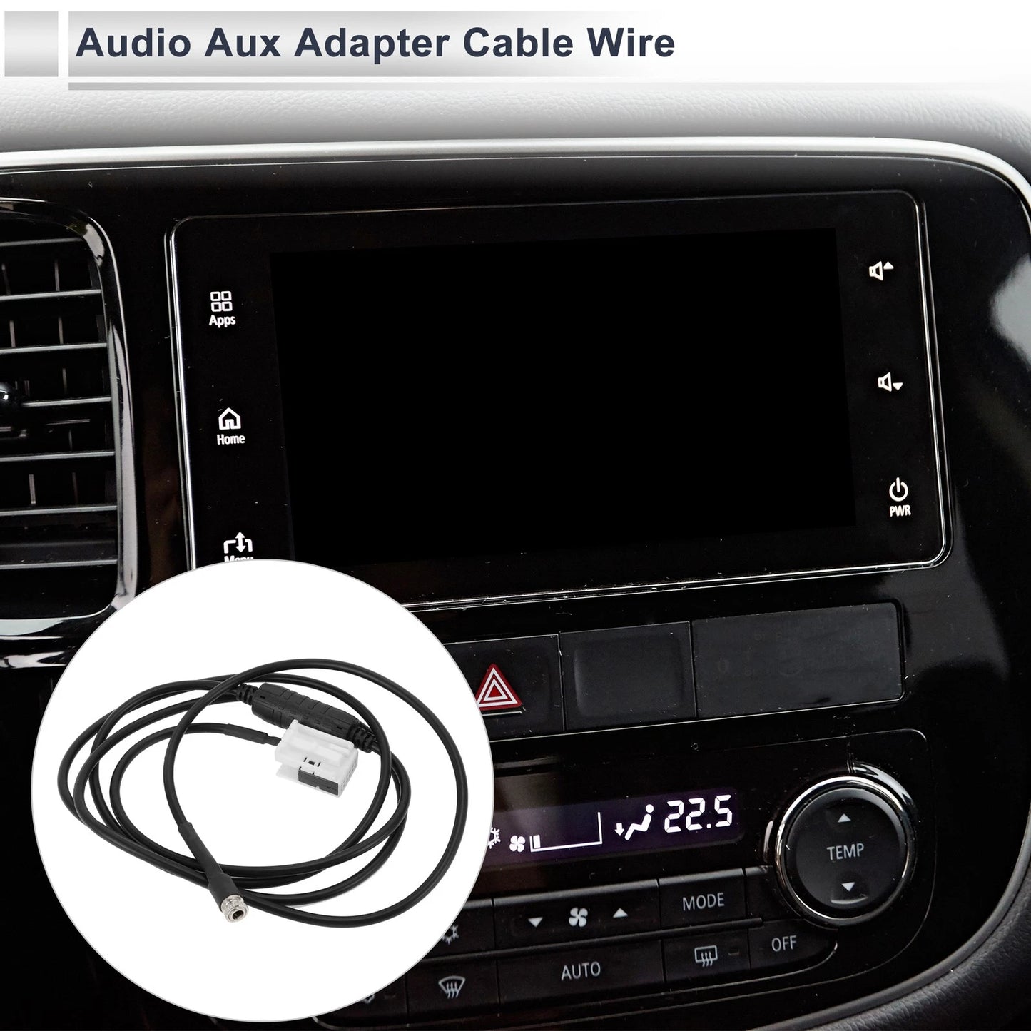 Audio Aux Adapter Cable Wire Stereo Radio Harness for BMW Car