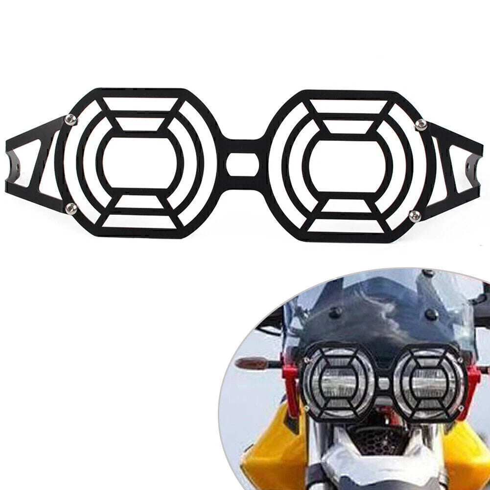 Black Iron Front Headlight Grille Guard for Moto Guzzi V85 TT (2018-2022)