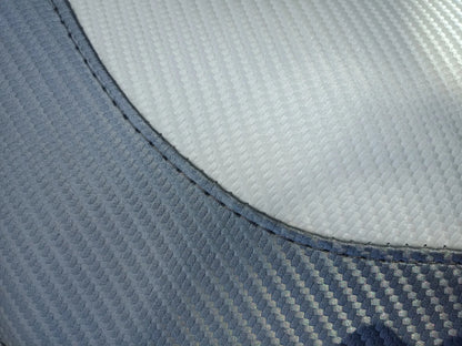 Admiral Flip Up Bucket Boat Seat Dark Grey & Light Grey Carbon Fibre Look