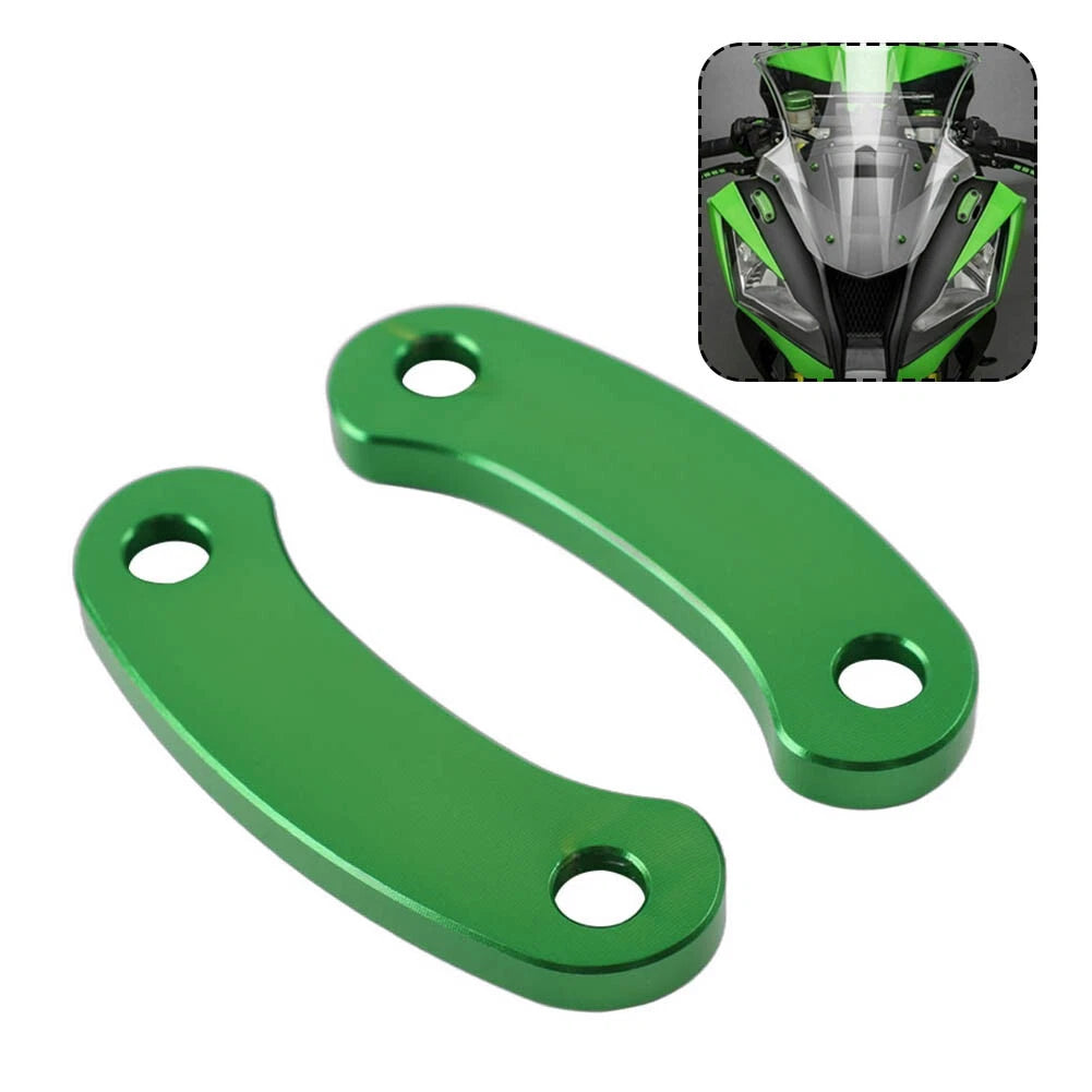 Rearview Mirror Block Off Base Plates Cover for Kawasaki ZX-10R ZX6R (2016-2021)