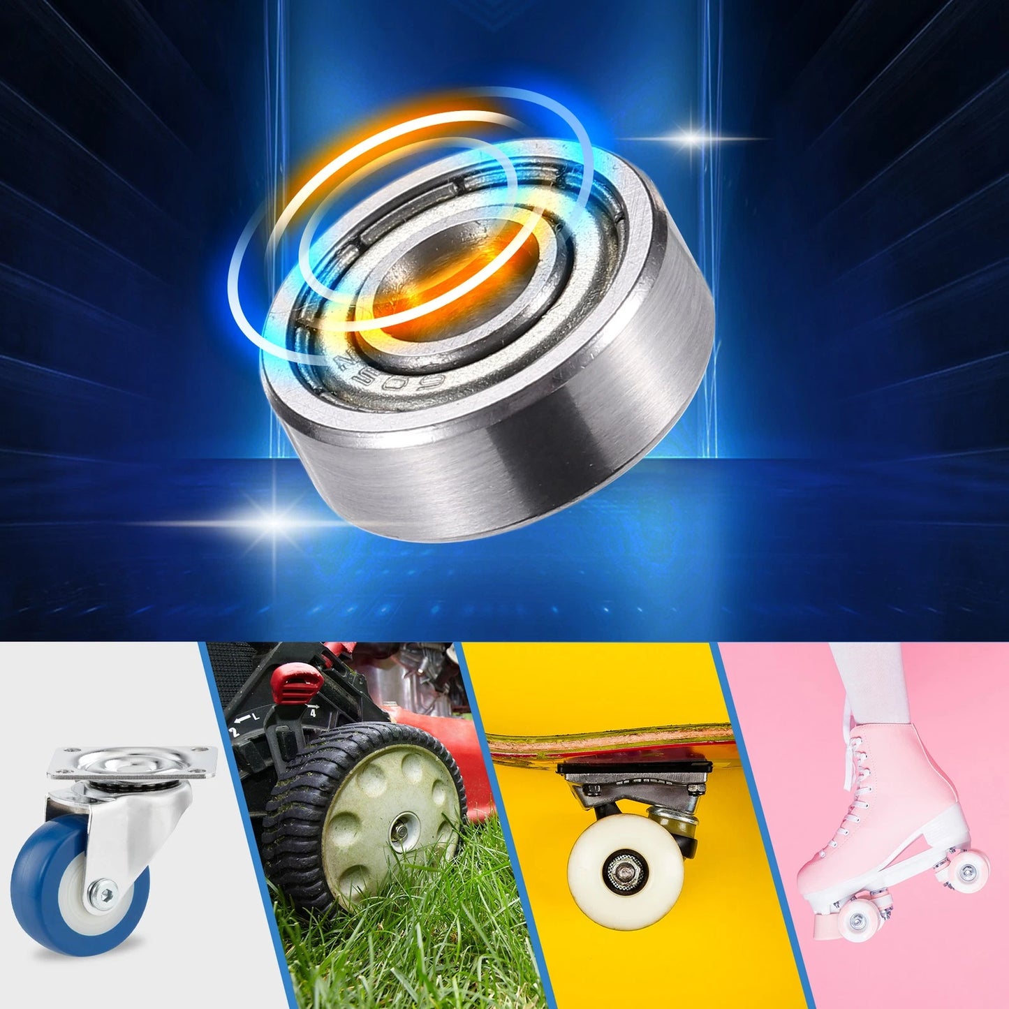 20pcs 5x14x5mm Double Metal Shield Deep Groove Ball Bearings for Machinery