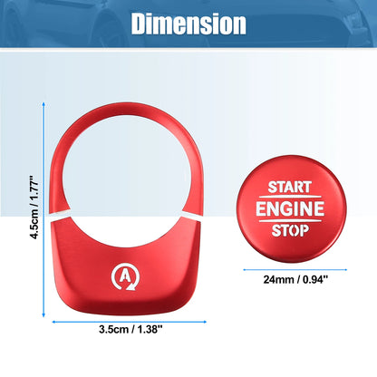 Engine Start Stop Button Cover Trim Sticker Kit for Mercedes Benz A-Class (2013-2023)