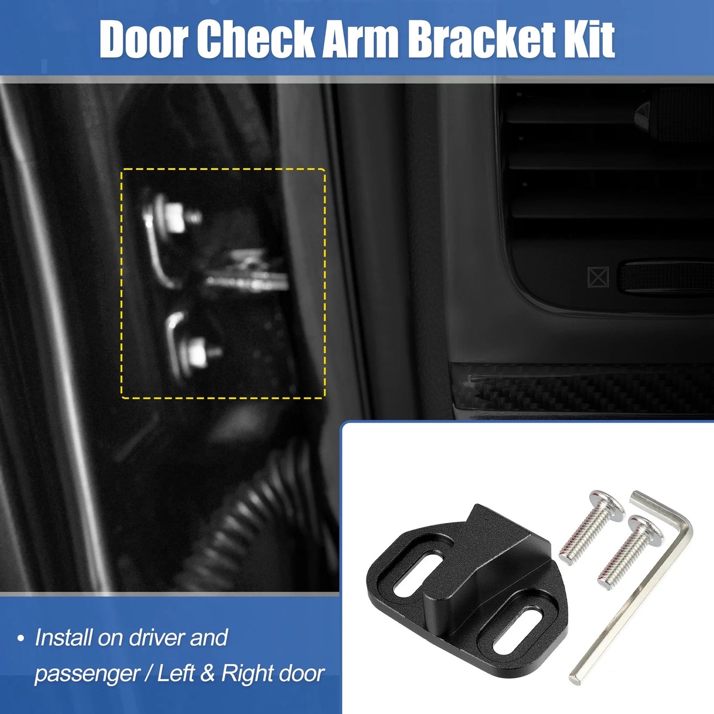 Set Door Check Bracket Door Check Kit for Toyota FJ Cruiser (2007–2014)