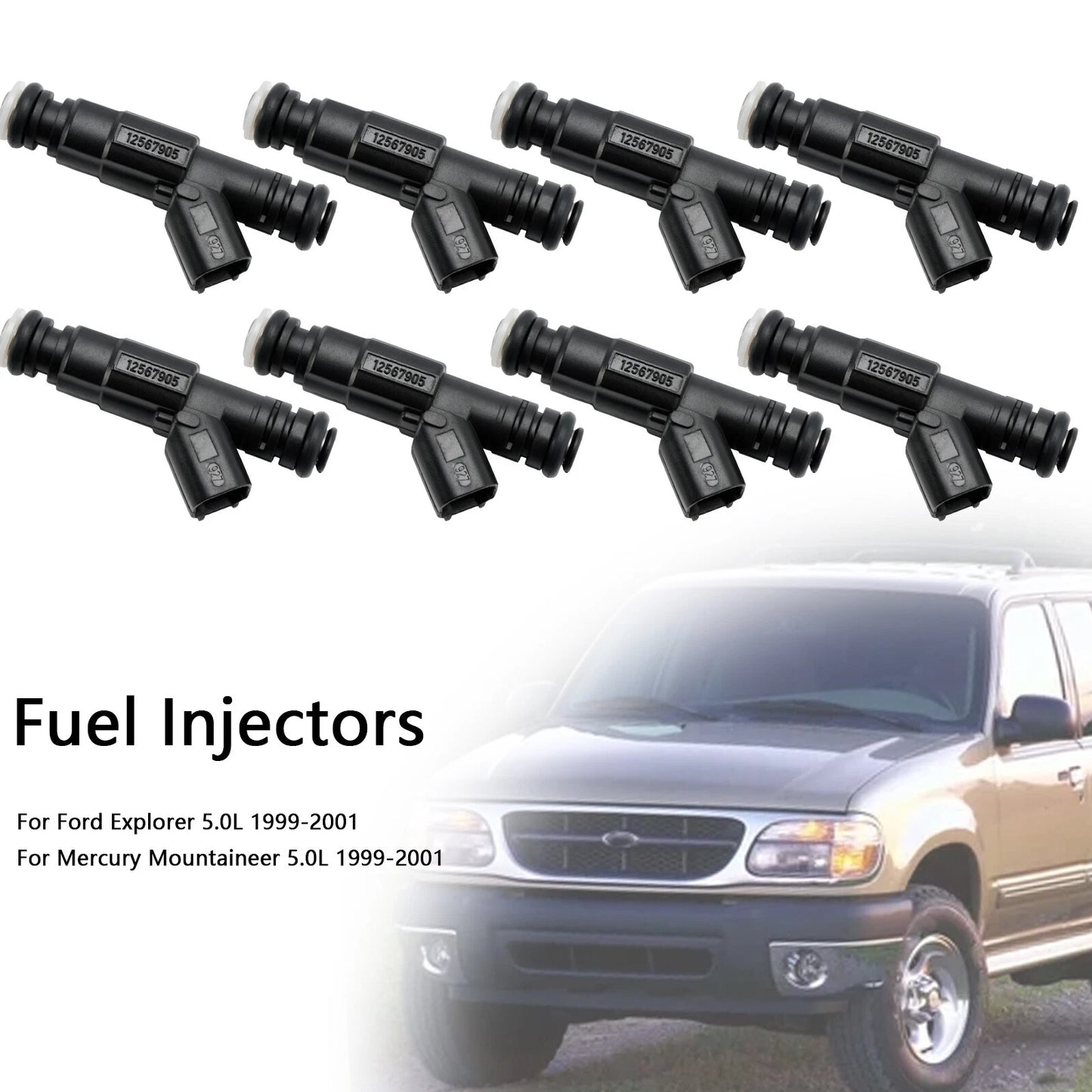 8 x Fuel Injectors for Mercury (2000-2005)