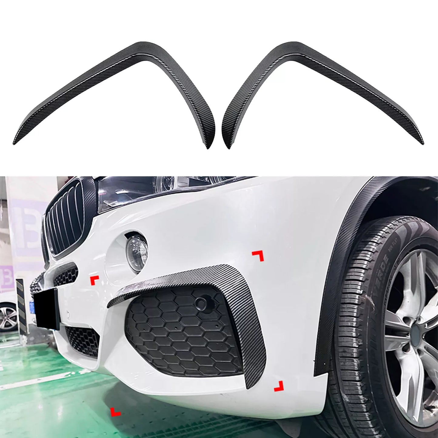 Carbon Style Side Air Vent Trim for BMW X5 F15 M Sport (2014-2018)