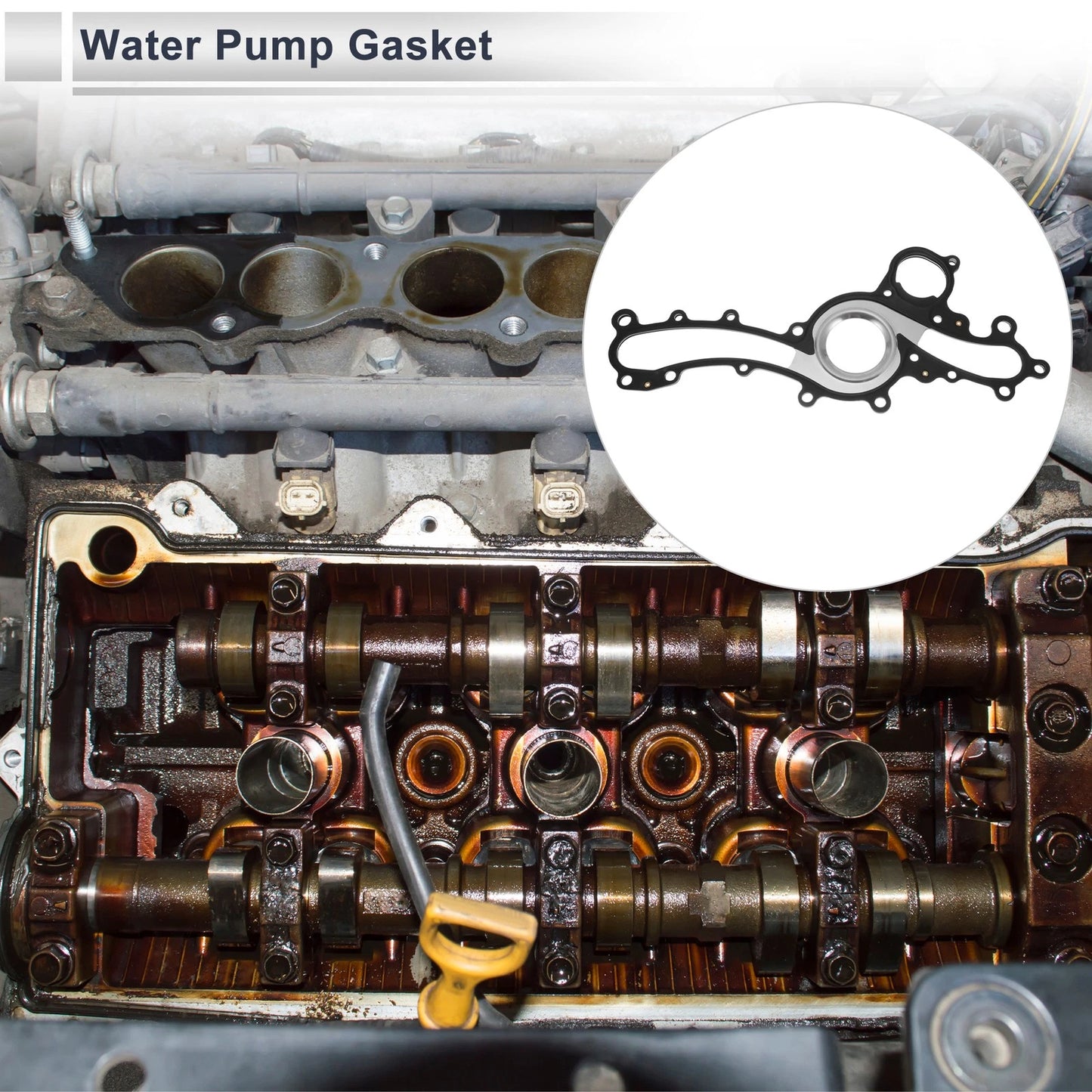 Water Pump Gasket for Toyota 4Runner (2010-2024) Rubber 1Pc