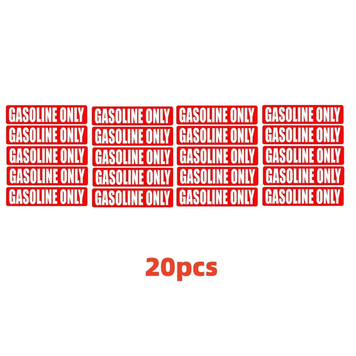 Gasoline Only Fuel Caution Warning Decal for All Boats and Jet Skis 20x