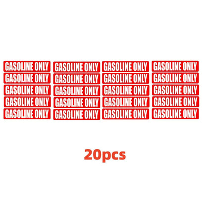 Gasoline Only Fuel Caution Warning Decal for All Boats and Jet Skis 20x