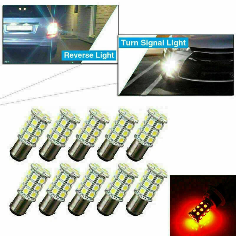 27-SMD BA15D LED Interior Lights for Marine Boat - 2 x Bulbs (1004, 1076, 1142)