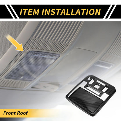 Carbon Fiber Pattern Roof Reading Light Cover for Toyota Tundra (2022–2024)