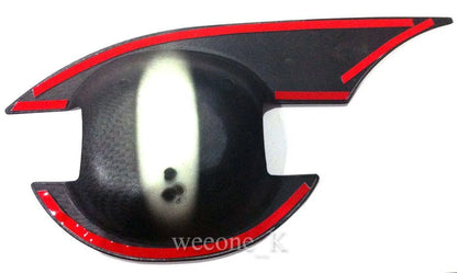 2 x Carbon Door Handle Bowls for Isuzu D-Max (2012-2015)