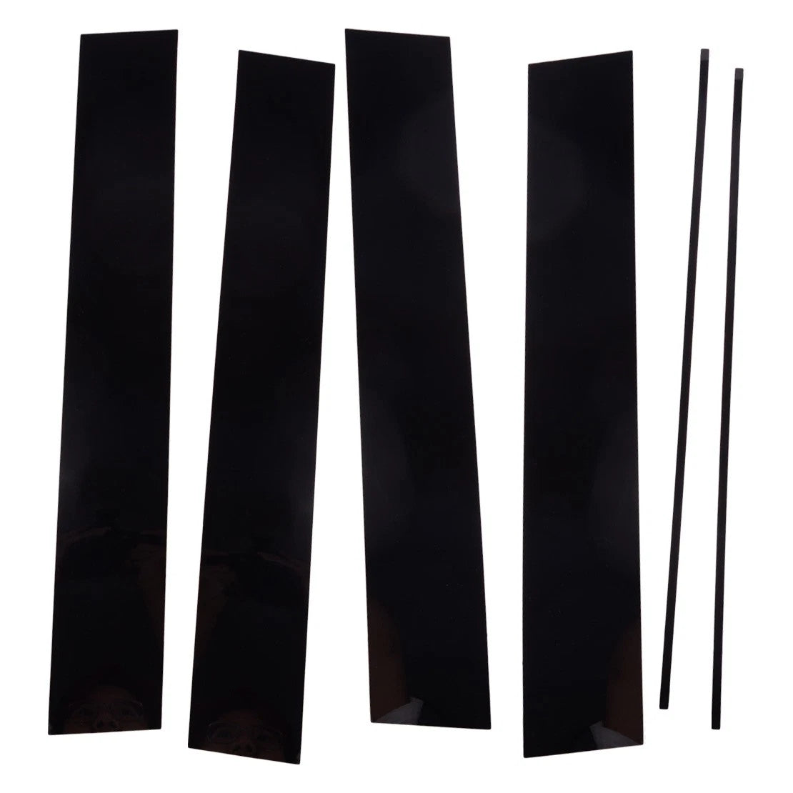 6 x Gloss Black Door Trim Covers for Honda Odyssey (2005-2010)