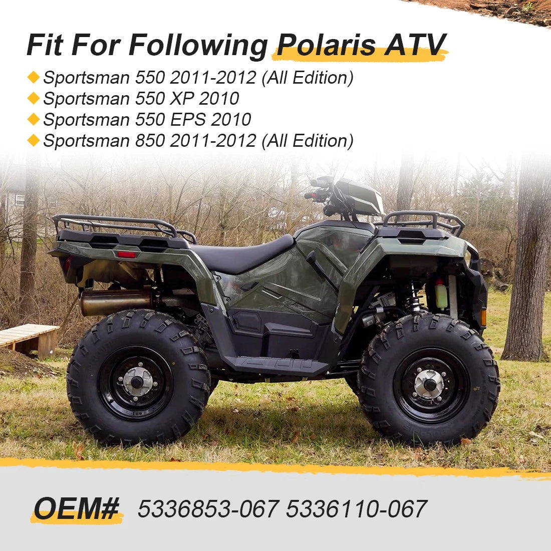 Rear Stabilizer Bar w/ Bushing for Polaris Sportsman 550 XP EPS