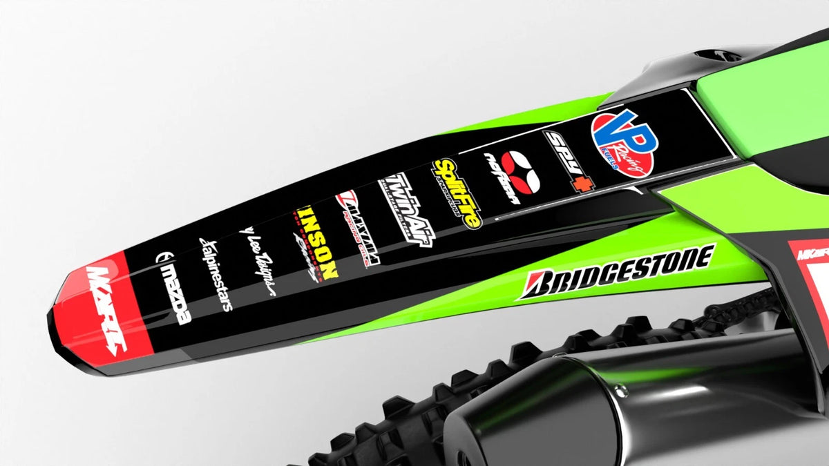 Sticker Kit for Kawasaki KX 450F RYTHM Style Decals (2016-2018)