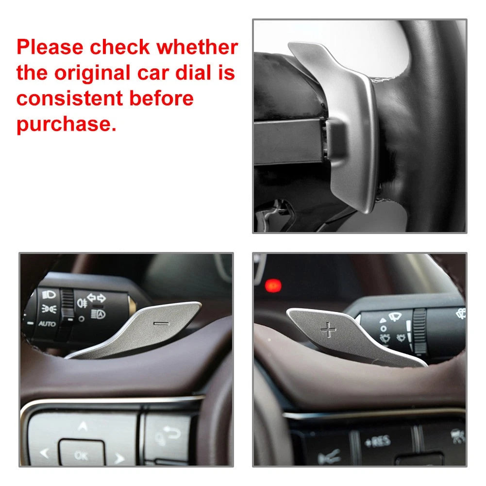 Steering Wheel Shift Paddle Extensions for Lexus RX NX UX LX ES LS RZ LM