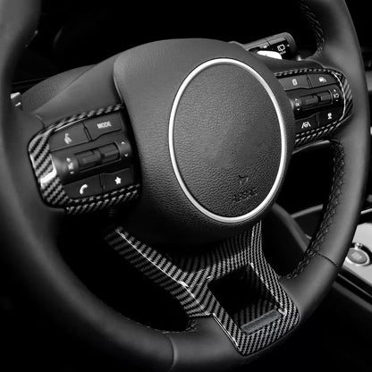 Carbon Fiber ABS Steering Wheel Frame Cover Trim for Kia Sportage NQ5 (2023–2024)