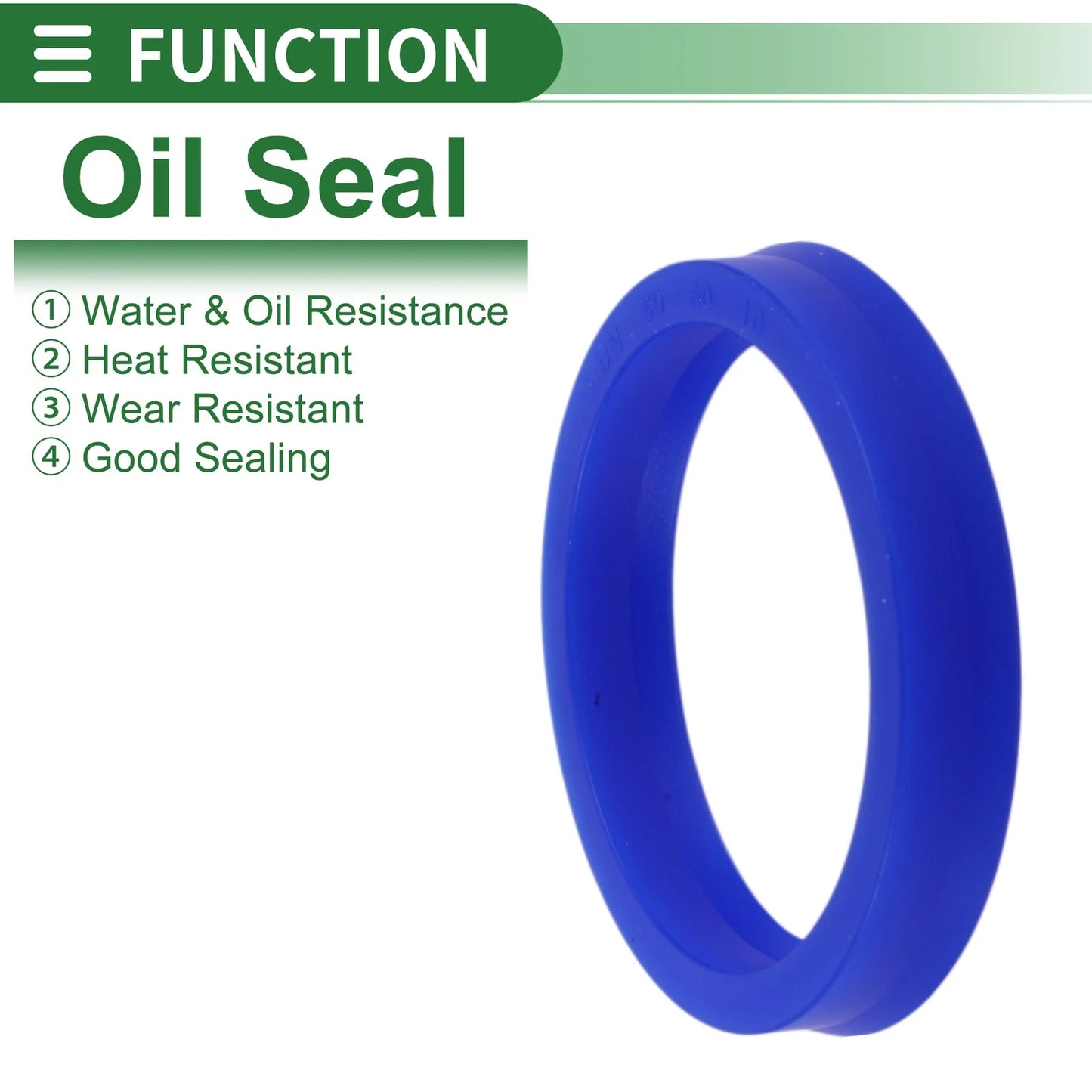 Oil Seal / 50x60x10mm / Seal Ring Rotary Shaft Seal TPU High Pressure Blue 5pcs for MakeModel