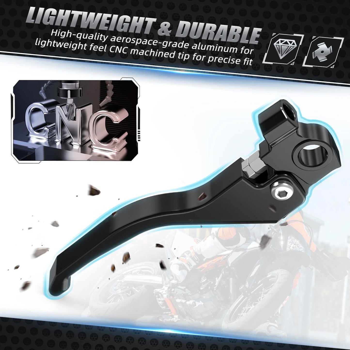 Billet Aluminum Short Brake Lever for Gas Gas SM700 ES700 (2022-2024)