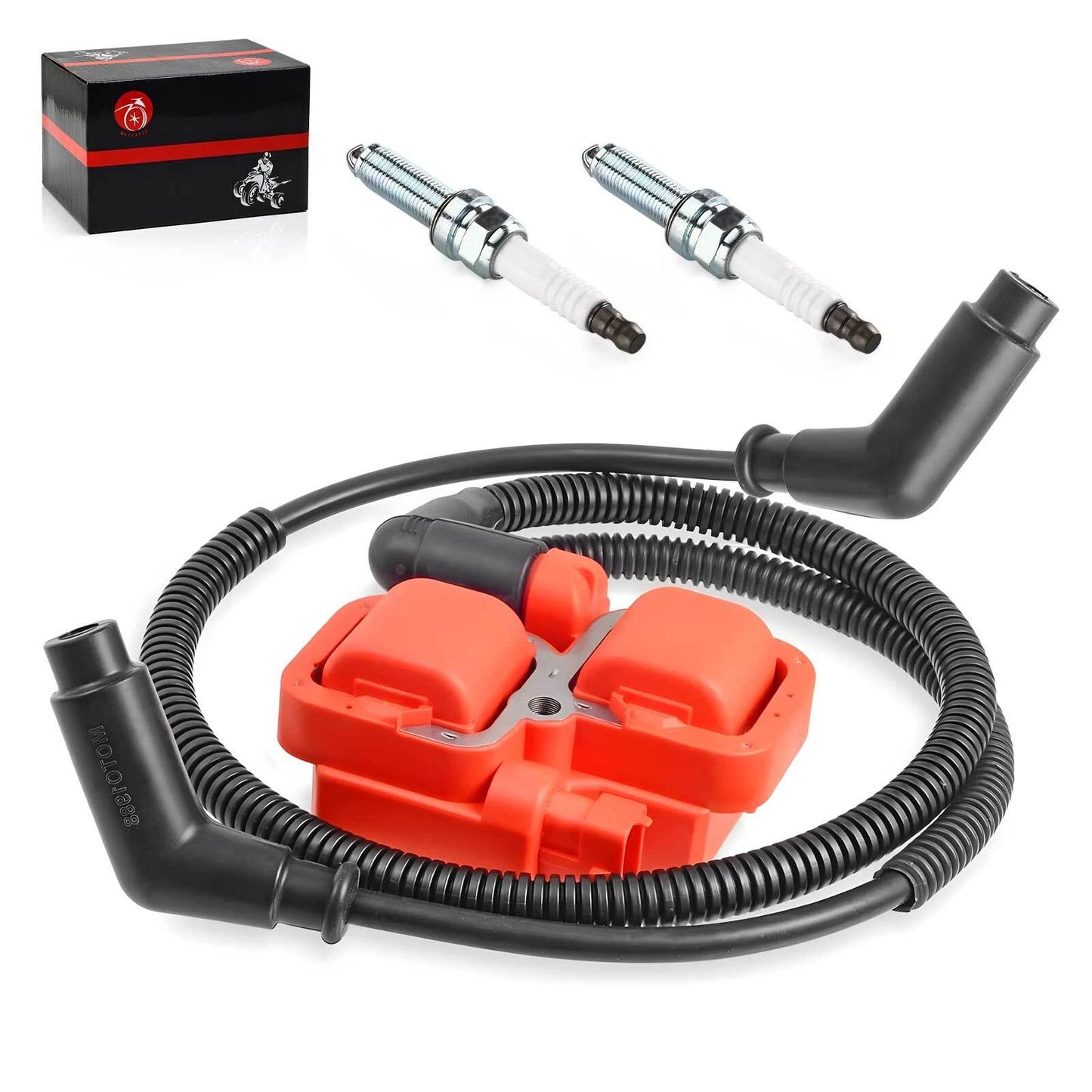 Ignition coil & Spark plug w/Wire Cap for Can-Am Maverick 1000R (2013–2018)