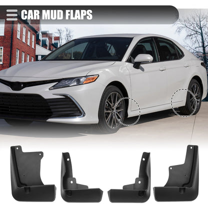 Car Mud Flaps Splash Guards  Black for Toyota Camry (2018-2022)