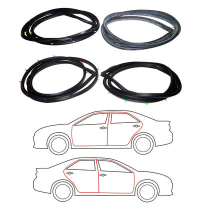 Front Rear Door Weatherstrip Set for Toyota Corolla Sprinter 1966-1970