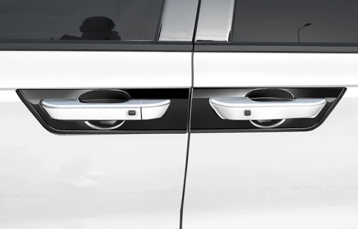ABS Door Handle Bowl Cover Trim 8 x Glossy Black for Kia Carnival (2022)