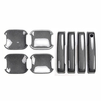 Carbon Fiber Side Door Handle Cover Trim for Ford Bronco (2021-2022)