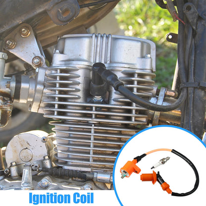 Ignition Coil Spark Plug for GY6 Chinese 50cc 125cc