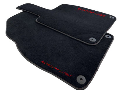 Custom Black Carpet Floor Mats for Porsche 718 Cayman (2017-2024)