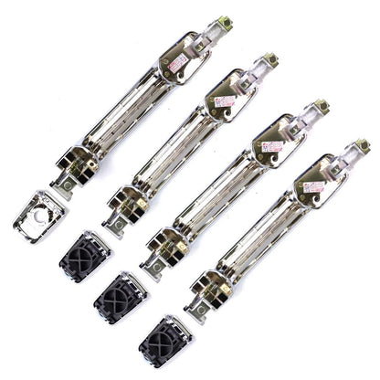 Exterior Door Handle Chrome Set 4 Fits Nissan Navara D40 4D Pickup 2005-14 D06