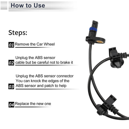 ABS Wheel Speed Sensor for Honda Civic EX LX Rear Left (2006-2011)