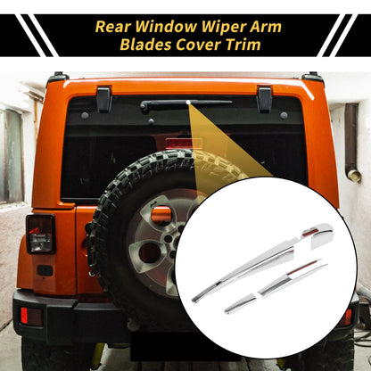 Rear Window Wiper Arm Blades Covers for Jeep Wrangler JL JLU (2018-2023)