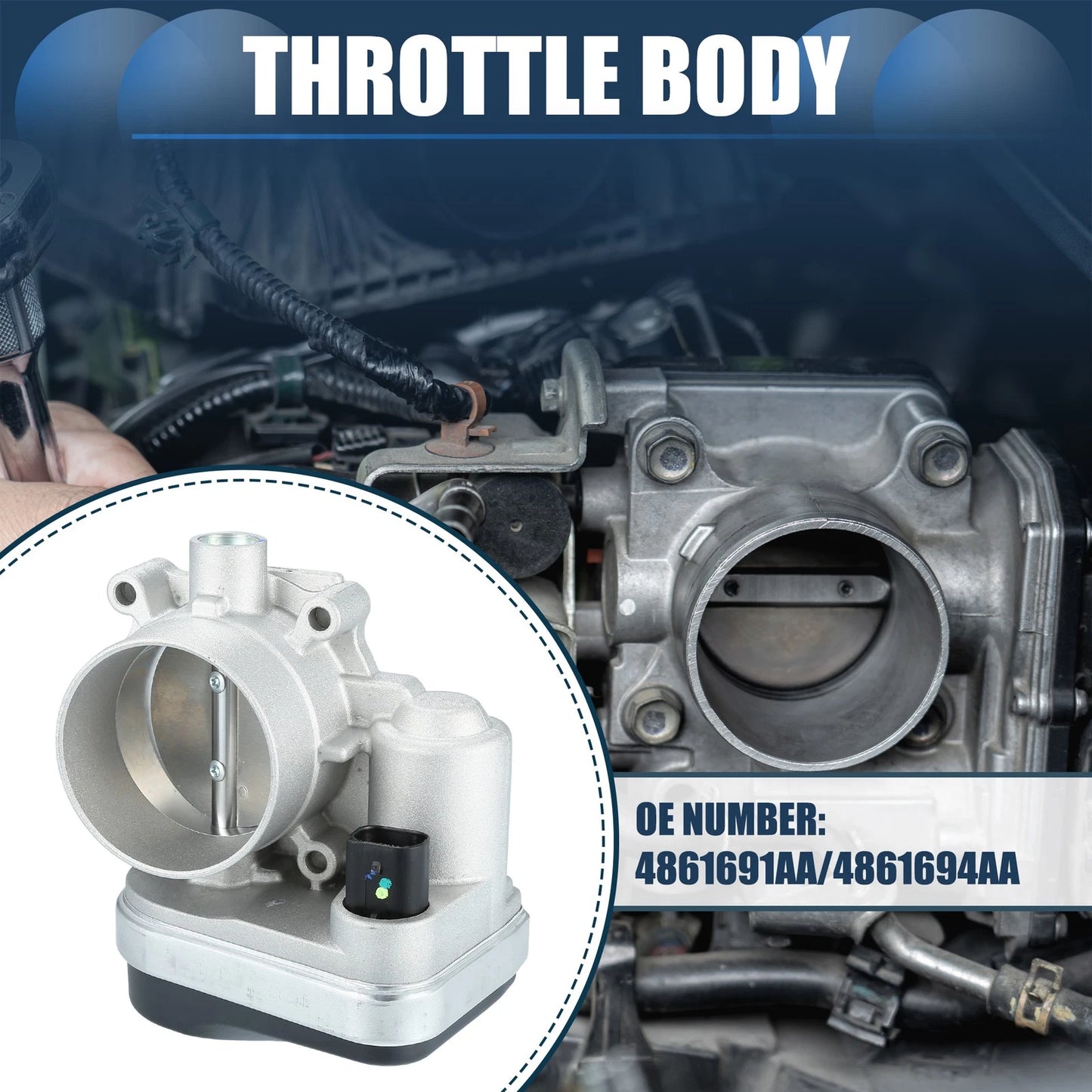 Throttle Body Actuator for Chrysler 300 2.7L 3.5L V6 (2005-2010)