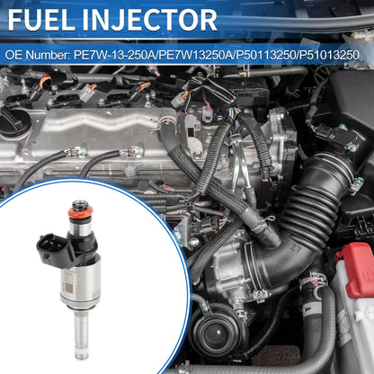 Fuel Injector for Mazda CX-5 2.0 (2011-2017) 1 Pc Silver Black
