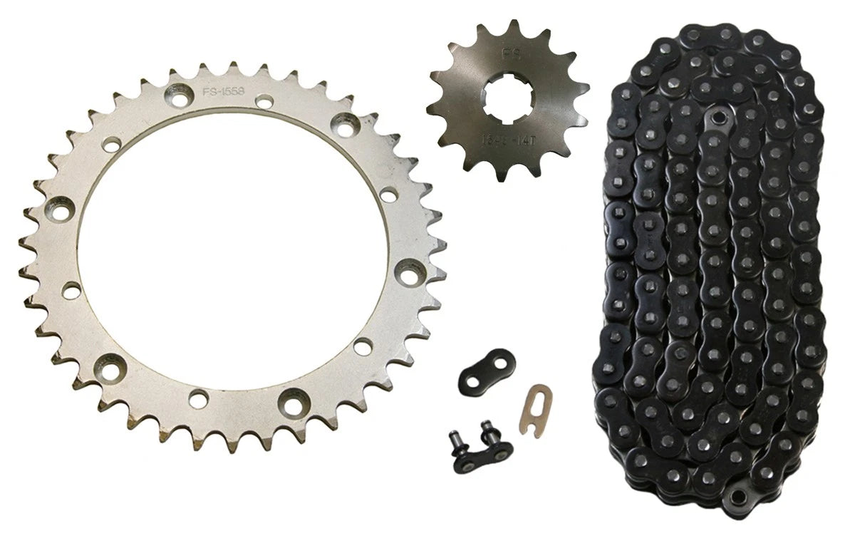 520x100 Drive Chain & 14/40 Sprockets for Yamaha Warrior 350 (1989–2004)