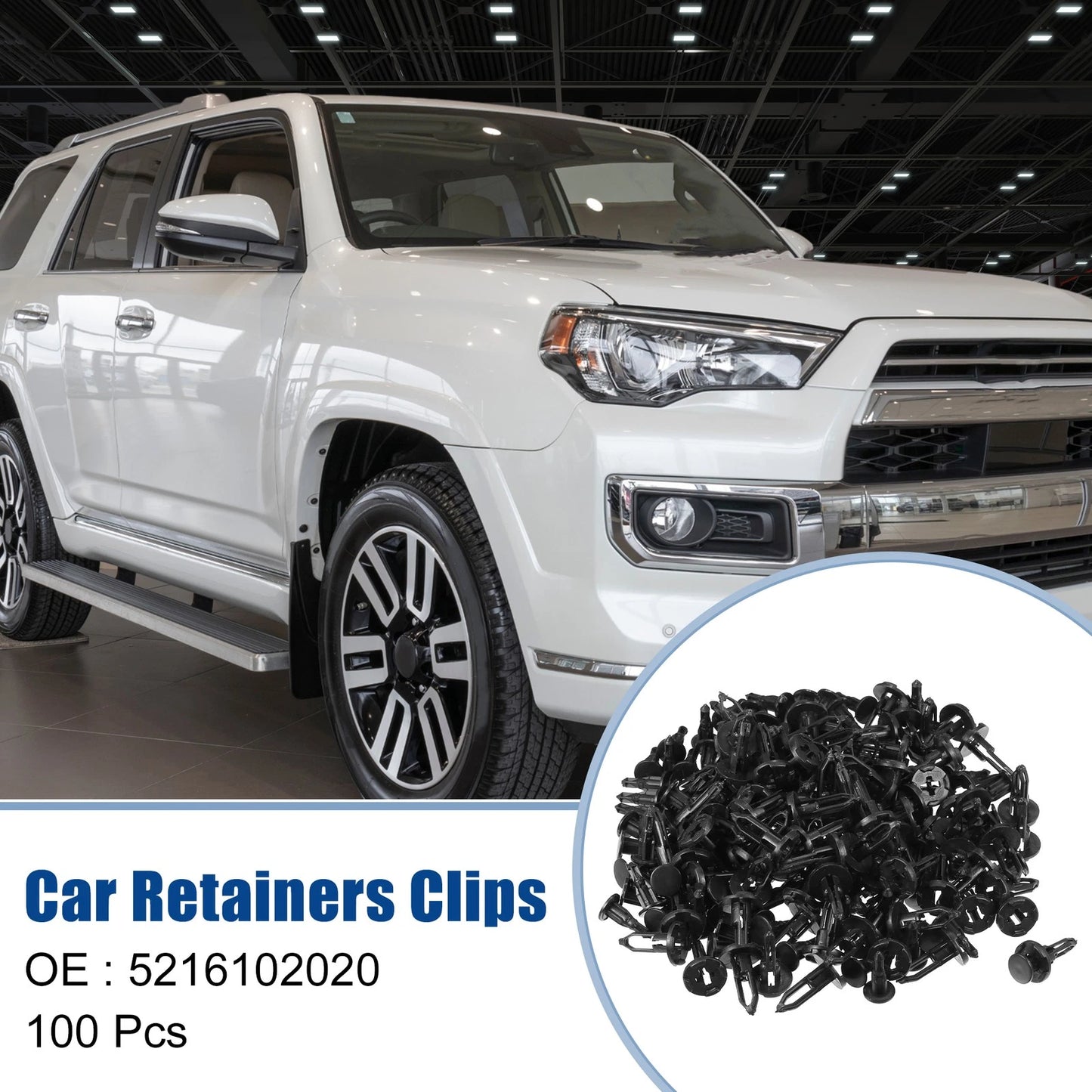 100Pcs Front Bumper Retainers Clips for Toyota Corolla (2019-2022)