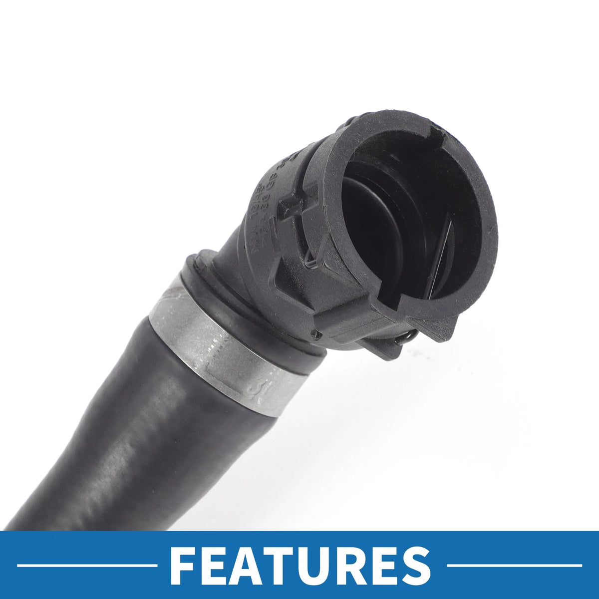 Radiator Hose for BMW 120i (2005-2010) Rubber Black 1 x Piece
