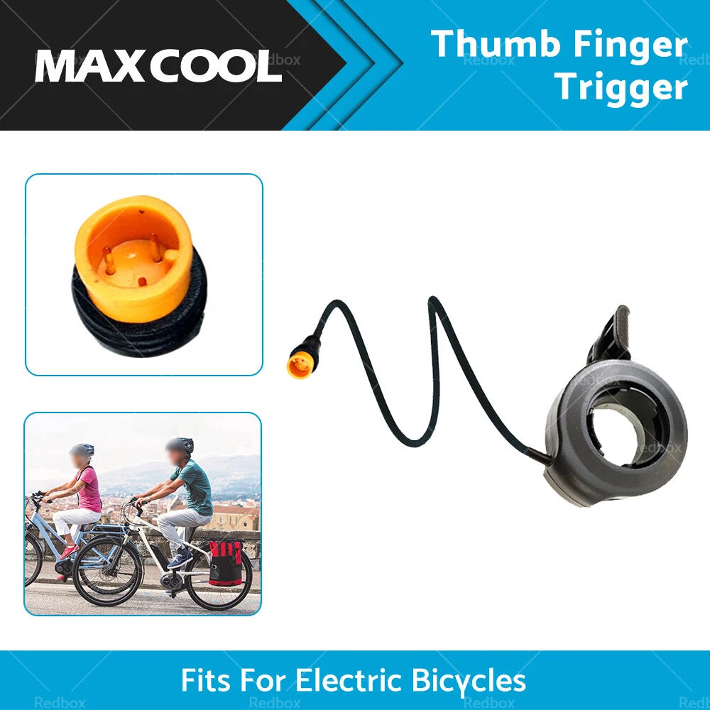 Thumb Finger Trigger Throttle for Electric Bike Ebike Scooter Black